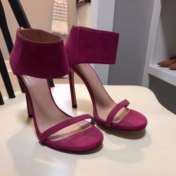 Stuart Weitzman Nudist Heel - Fuchsia Pink - Picture 1 of 8